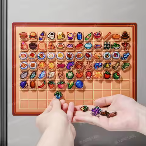 (in stock)Stardew Valley Mini Acrylic Fridge Magnets - Switch & Steam Collectible Set with Code