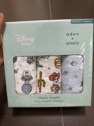 Aden+Anais純棉嬰兒包巾(迪士尼玩具總動員) 3件