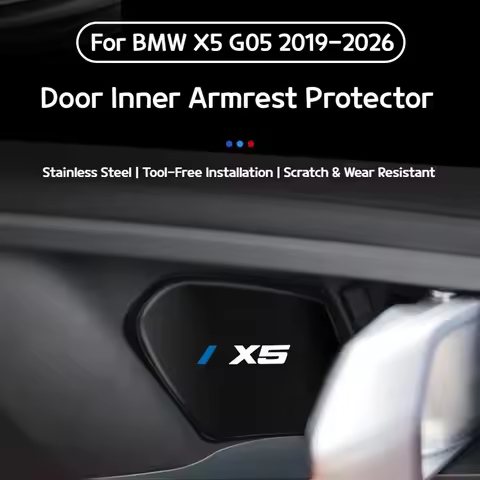 4Pcs For BMW3 5 series i3 i5 X3 X5 G20 G05 G60 G45 2019-2026 Car Inner Door Bowl Guard Stainless Ste