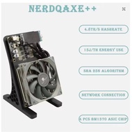 NerdQaxe++ BTC Solo Miner 4.8T-5TH/S 80W 4XBM1370 ASIC Chip Open Source Bitcoin Crypto Miner Silent 