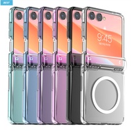 K-Max / Hinge cover magnetic case for galaxy z flip 7 flip7 casing clear color hard