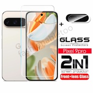 2 in 1 Screen Protector Tempered Glass Film For Google Pixel 6 7 8 9 pro XL 9proXL Pixel9proXL Pixel