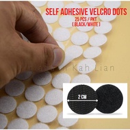 Self Adhesive Velcro Magic Tape Round Dot Black White Velcro Dots Small Pack 魔术贴