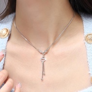 DGC Titanium Children's Necklace Silver Necklace Fashion Tassel Necklace Korean Necklace Accessories