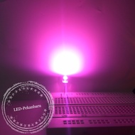 MERAH LED 5MM STRAWHAT PINK - PINK - SHORT HEAD PING