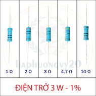 Power Resistor 3W 1% 1R 2R 3R 4.7R 10R