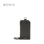 Bonia Black Timothy Zip Card Holder