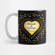 Echo's Enough IS Enough Heart Coffee Cup Distributed Echo's Enough IS Enough Scattered Hearts Coffee