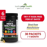 Men’s Daily Pack Dietary 30 Packets 1Month Male Health Supplement, Helps With Immunity, Promotes Weight Loss And Health, NON-GMO, Multi Vitamin 100% Product From Manufacturer