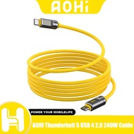 AOHI Future Adonis Cable USB 4 2.0 240W Thunderbolt 5 Cable 240W 120Gbps 8K PD3.1 USB-C Cable