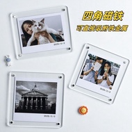 Photocard Postcard Strong Magnetic Pair Suction Photo Frame Transparent Acrylic With Magnet Picture 