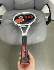 Wilson威爾勝 Pro Staff97 v13全碳素進階拍 網球拍 白黑色