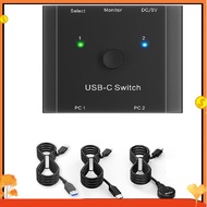 8K USB C KVM Switch USB C SWITCH 2 in1 OUT 8K@30Hz 4K@120Hz PD 100w 10Gbps Data Transmission