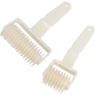 Lamoutor 2Pcs Lattice Roller Cutter Pastry Cutter Roller DIY Baking Tool for Dought Cookie Pie Pizza