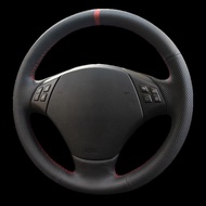 DIY Artificial leather Suede Carbon Fiber Customized Hand-stitched Car Steering Wheel Cover For BMW 