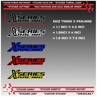 sticker Xseries Racing = sticker cutting 1 pcs