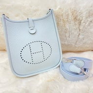 mini evelyne鉑金灰 銀扣