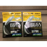 Yonex BG65 TI Badminton Strings Original BG 65 65ti Titanium/