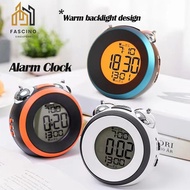 【SG】LED Digital Alarm Clock with Snooze Easy to Set 2 Alarm Settings 12/24Hr Compact Portable Clock 