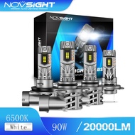 Novsight 9005 9006 H1 H7 H11 H3 N63 Car LED Fog Light Bulbs Car Driving Lamp DRL White A Pair