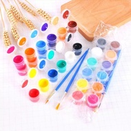 Creative Toys Acrylic Paint Set Acrylic Paint Set 12 Colors and 2 Brushes Acrylic Paint Set Canvas P
