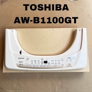 ฝาครอบแผงควบคุมเครื่องซักผ้าTOSHIBAสติ๊กเกอร์ปุ่มกด CONTROL PANELอะไหล่ใหม่รุ่นAW-1100GT