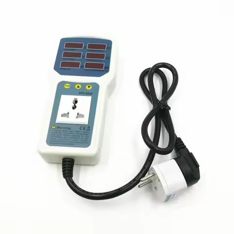 ATX9800 Power Meter Socket Tester 4400W 20A Electric Power Energy Monitor LED Light Tester Socket Wa