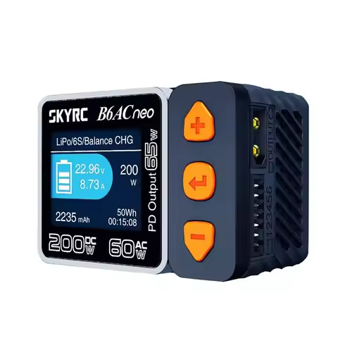 SKYRC B6AC NEO Smart Charger AC 60W DC 200W 10A Battery Balance Charger for for 1-6S Lipo LiFe Lilon