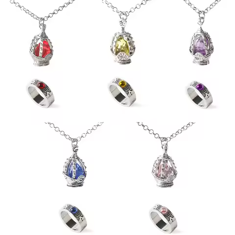 Anime Puella Magi Madoka Magica Cosplay Necklace Kaname Madoka Miki Sayaka Soul Gem Pendant Necklace