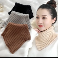 Syal Leher Outfit Cewe Kerah Palsu Wanita Gaya Korean Style