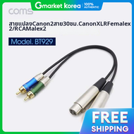 สายแปลงแคนนอน 30 ซม. 3P ไมโครโฟน (F) 2 สาย 2RCA (M)