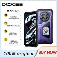 DOOGEE V50 Pro Rugged Phone 52GB+1TB AI Pets Dimensity 8300 6.78" FHD+ 11000mAh 66W 200MP Camera And