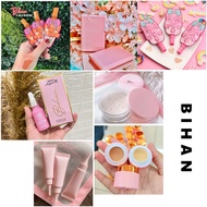 BIHAN FOUNDATION MALAS | LOOSE POWDER | BIHAN ORANGE CORRECTOR CONCEALER | ARGAN OIL | EYEBROW BRUSH