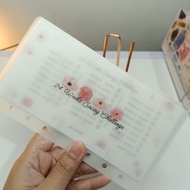 Cash Envelope 24 Weeks flower theme matte laminate size A6 1 matte laminated savings Envelope size A