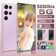 【CAN COD+READY】Original phone S23 Ultra 5G S23Ultra 5G 7.3 Inch HD full screen hp 16G RAM 1TGB ROM 3