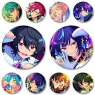 Music Game Ensemble Stars Lapel Pins Cartoon Idol Hakaze Kaoru Tori Himemiya Narukami Arashi Icon Ba