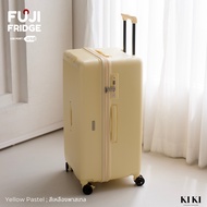 กระเป๋าเดินทางทรง Fridge รุ่น FUJI FRIDGE ขนาด 26/30นิ้ว ล้อโช็คสปริง ล้อลื่น PC100% By KIKI Thailand สีขาว 26 นิ้ว