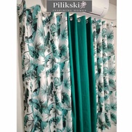 CA55Y - Breezy Teal Sold Per Pc Or 3in1 Set Ring Curtain ( 5ft - 152cm To 7ft - 213cm )