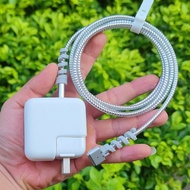 เคสป้องกันสายเคเบิลชาร์จ MacBook pro ขนาด 13 นิ้ว 15 นิ้ว ชาร์จไฟ 30W 35W 70W 140W พร้อมสายรัด สำหรั