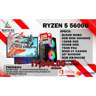 AMD RYZEN 5 5600G COMPUTER PACKAGE 24 INCHES MONITOR