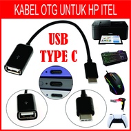 Kabel OTG USB Type C untuk HP Itel S25 Ultra S24 S23 S18 Pro A05s A90 A80 A70 A50 Power 70 P65 P55 S