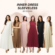 Eldika - Baju Dalam Tanpa Lengan Berlipat Bukan Besi (Leher Tertutup) 4 Saiz Mengikut Ketinggian (14