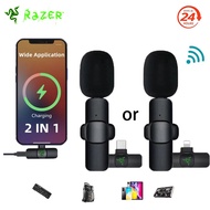 Razer K1 Wireless Lavalier Microphone Portable Lavalier Microphone Suitable for Interview Recording Audio Karaoke