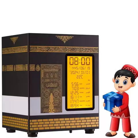 Quran Speaker Mp3 Player With App 3D Kaaba Makkah Model Home Ornament Islamic Gift