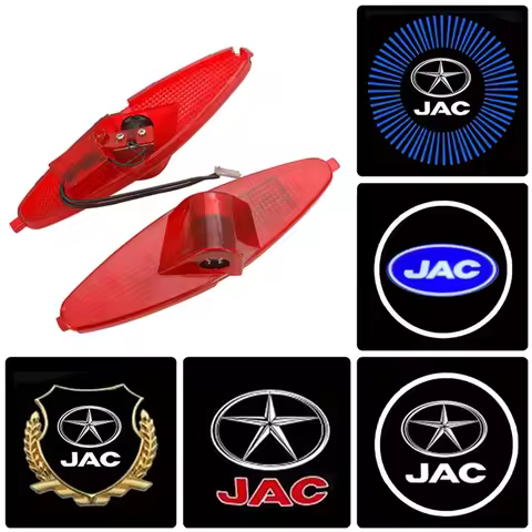 2pcs Car Door Welcome Lamp LED Project Ghost Logo Lights for JAC Badge S3 S5 A30 iEV4 A13RS RS M2 T6