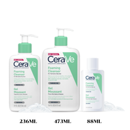 CERAVE Foaming Cleanser 88ML/236ML/473ML เซราวี โฟมมิ่ง คลีนเซอร์ สำหรับผิวธรรมดาถึงผิวแห้ง (1ขวด)