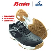 POWER by BATA Kasut Sukan Lelaki Men Black / White Badminton/ Pickleball Court Shoes 8421003 8426003