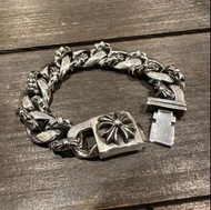 💕 Chrome Hearts 時尚復古潮流 925銀 手鍊 男女同款