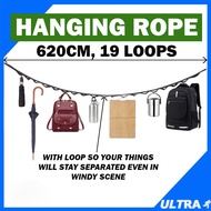 Hanging Rope Camping Strap Lanyard Outdoor Multipurpose Clothesline Tali Gantung Barang Baju Lampu K