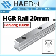 MESIN [HAEBOT] Linear Guide Rail HGR20 HGR 20 20mm 1 meter 100cm CNC Laser CO2 Router Milling Plasma